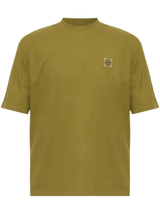 26FW 스톤 아일랜드 반팔 티셔츠 S152100030S0500V005R Gold
