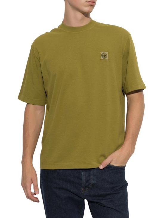 26FW 스톤 아일랜드 반팔 티셔츠 S152100030S0500V005R Gold - STONE ISLAND