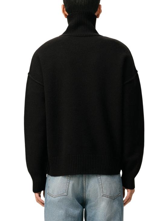 26FW 아미 ADC 터틀넥 스웨터 UKS839018009 Black - AMI