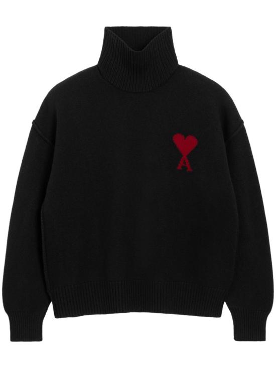 26FW 아미 ADC 터틀넥 스웨터 UKS839018009 Black
