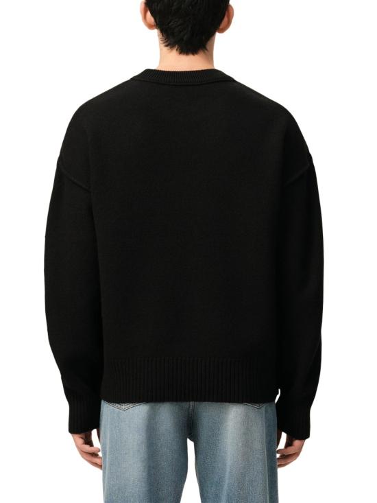 26FW 아미 빅 하트 울 크루넥 스웨터 UKS838018009 Black - AMI