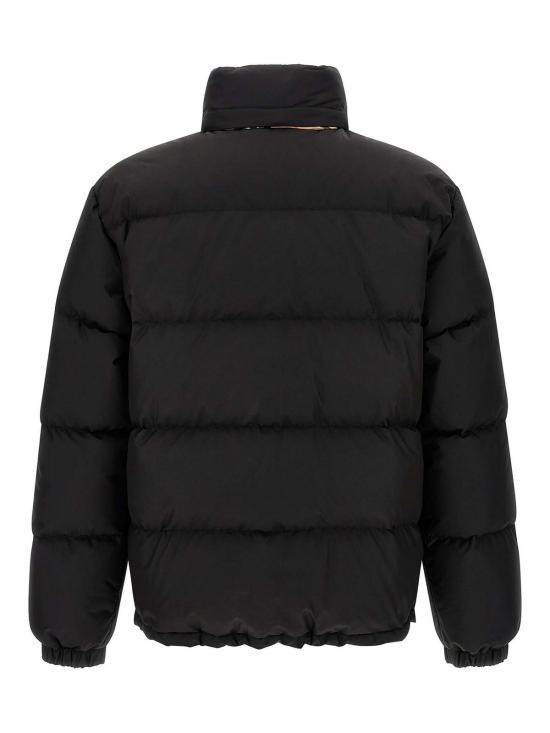 25FW 버버리 체크 테이프 스노우든 푸퍼 자켓 8110196 BLACK - BURBERRY