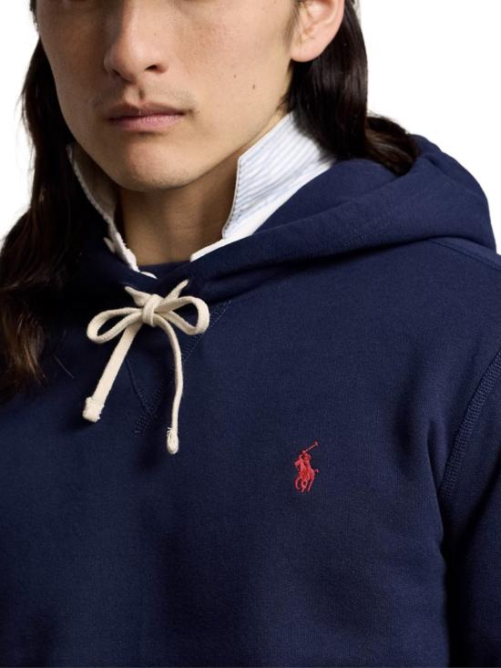 26FW 폴로 랄프로렌 포니로고 자수 후드 티셔츠 710766778007 Black - POLO RALPH LAUREN