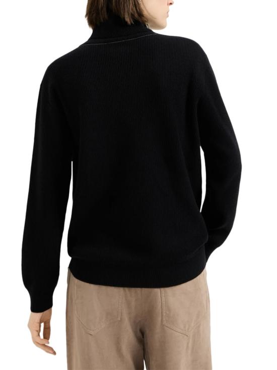 26FW 브루넬로 쿠치넬리 니트웨어 M12175403C101 Black - BRUNELLO CUCINELLI