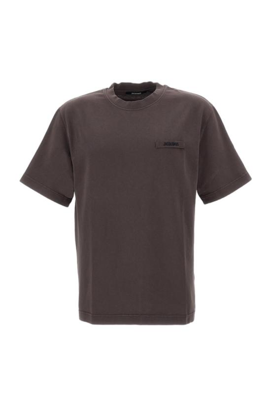 26FW 자크뮈스 그로그랭 로고 티셔츠 TSM00133AJ00226850 Brown