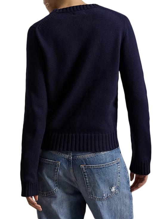 26FW 폴로 랄프로렌 아이코닉 플래그 스웨터 211896939001 Black - POLO RALPH LAUREN