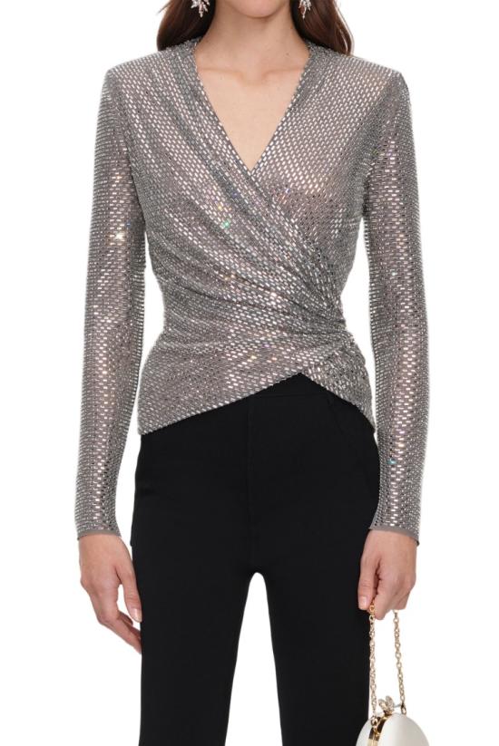 26FW 셀프 포트레이트 탑 AW26154TGRGREY Silver