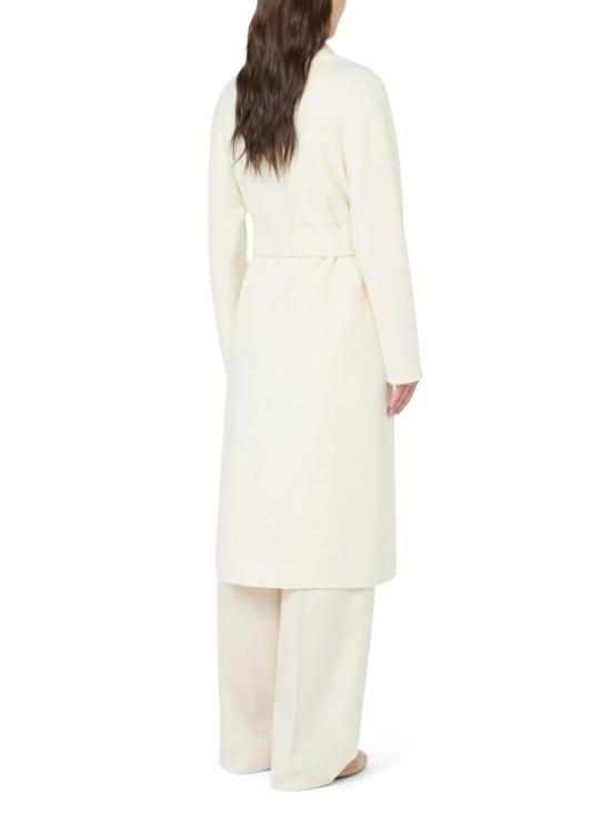 26FW 막스마라 버진 울 벨티드 롱 코트 2626016021600MSTCLES003 White - MAX MARA