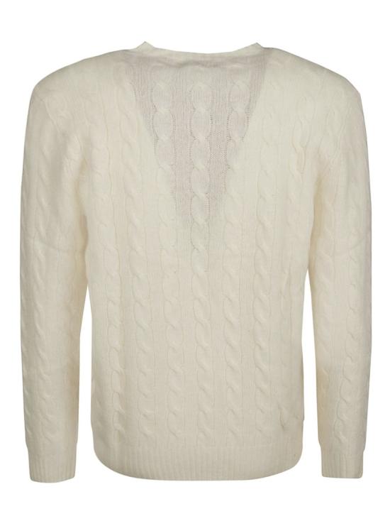 26FW 폴로 랄프로렌 케이블 니트 스웨터 710876762010 White - POLO RALPH LAUREN