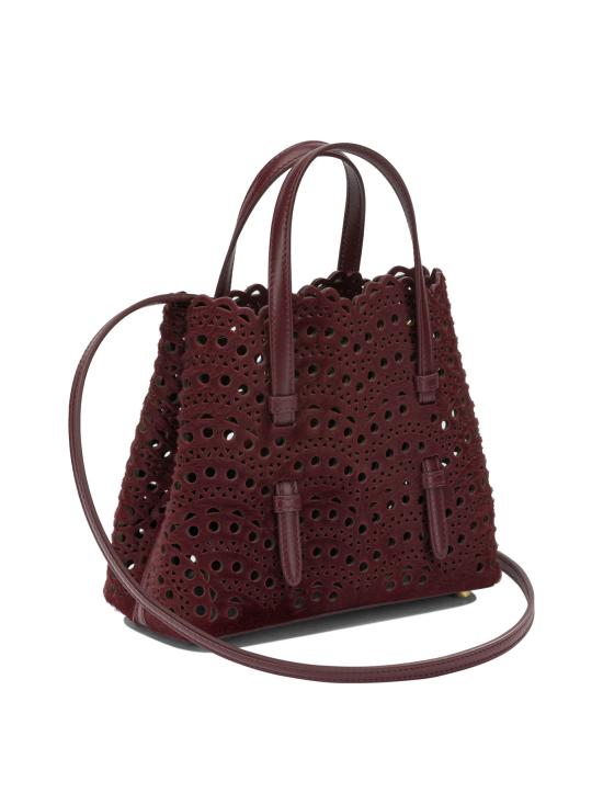 26FW 알라이아 비엔 웨이브 럭스 카프스킨 미나 20 백 AA1S06720I282320 BORDEAUX - ALAIA