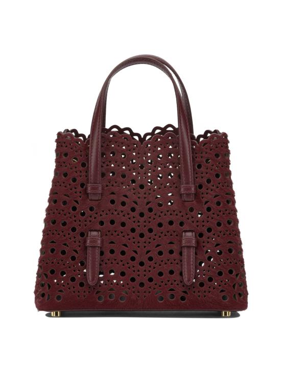 26FW 알라이아 비엔 웨이브 럭스 카프스킨 미나 20 백 AA1S06720I282320 BORDEAUX - ALAIA