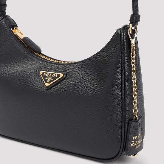 26FW 프라다 리에디션 2005 사피아노 가죽 미니백 1N204TNZVF0632 BLACK - PRADA