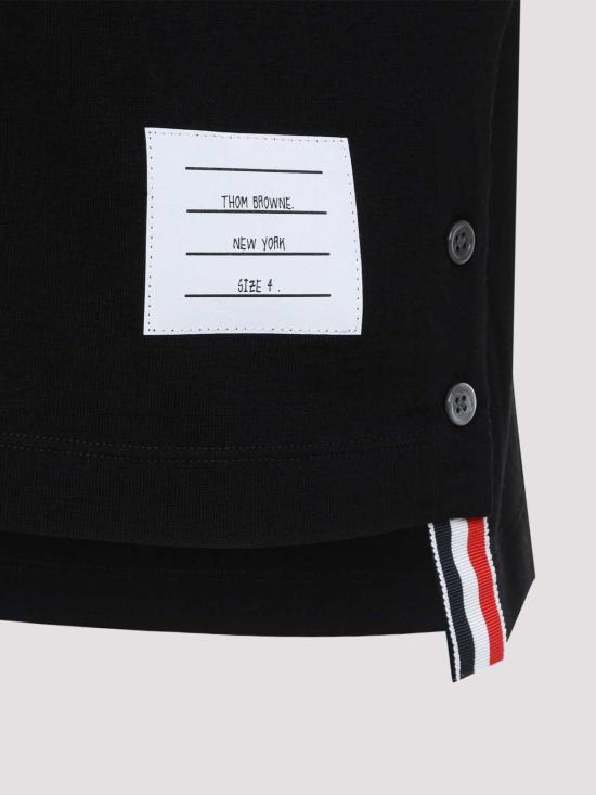 26FW 톰브라운 폴로 티셔츠 MJP254AJ0301001 BLACK - THOM BROWNE