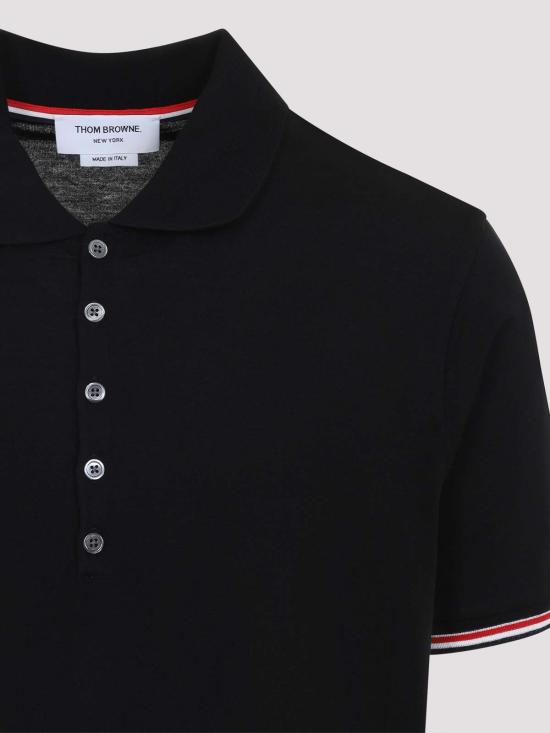 26FW 톰브라운 폴로 티셔츠 MJP254AJ0301001 BLACK - THOM BROWNE