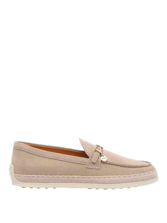 25FW 토즈 미니 버클 스트랩 스웨이드 로퍼 XXW92K0JK50RE0S812 BEIGE