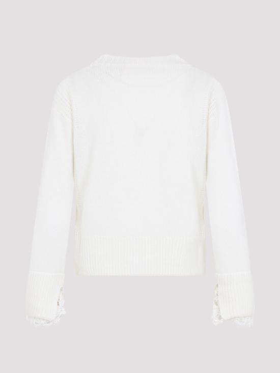 26FW 에르마노 설비노 스웨터 D495N303APPYI14300 WHITE - ERMANNO SCERVINO