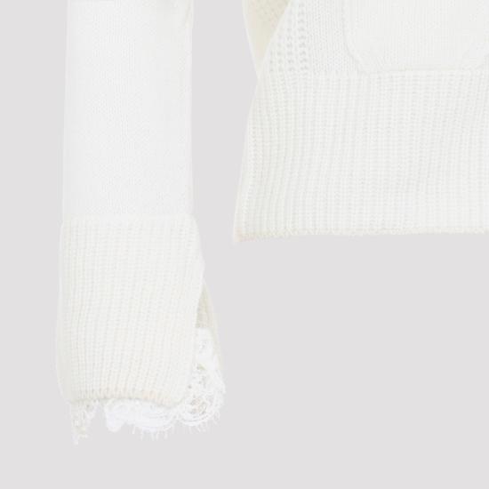 26FW 에르마노 설비노 스웨터 D495N303APPYI14300 WHITE - ERMANNO SCERVINO