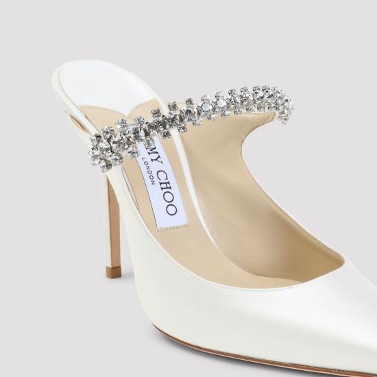 26FW 지미추 힐/펌프스 BING100SAT IVORY WHITE - JIMMY CHOO