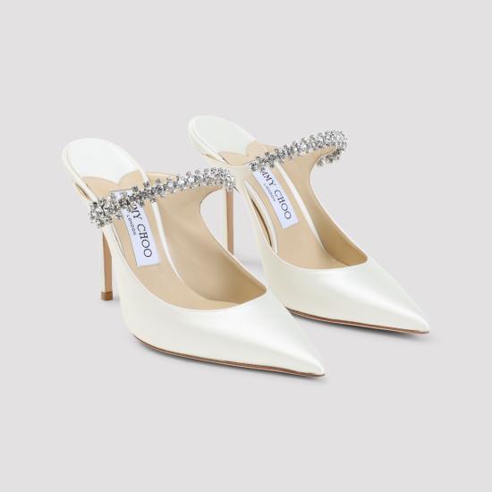 26FW 지미추 힐/펌프스 BING100SAT IVORY WHITE - JIMMY CHOO
