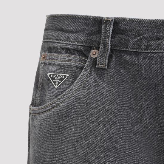 26FW 프라다 스트레이트 팬츠 GEP457SOOO6288 F0557 BLACK - PRADA