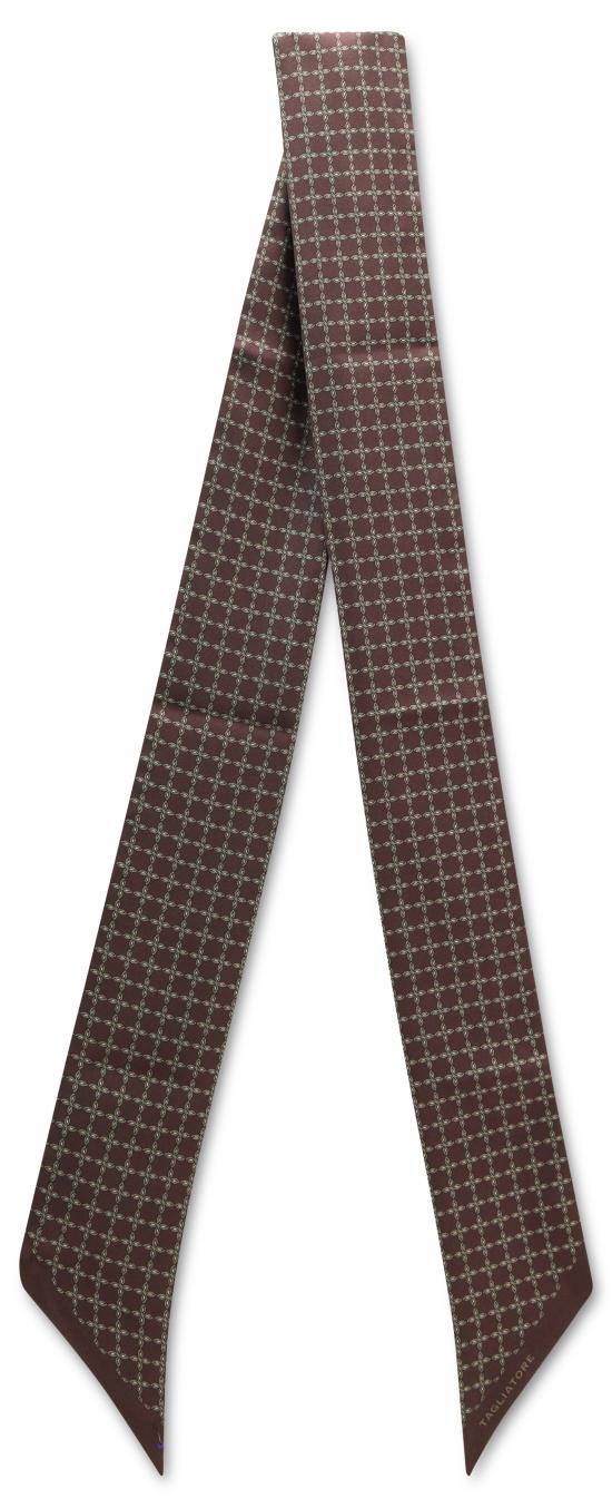 26FW 딸리아토레 넥타이 FOULARD8NTI2602BROWN - TAGLIATORE
