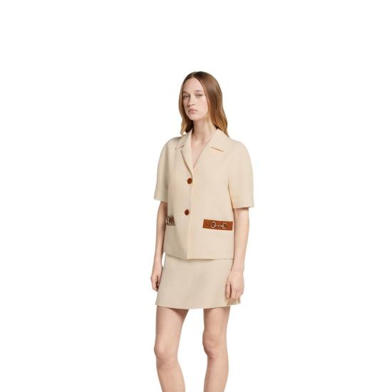 25FW 구찌 남성 리넨 캔버스 재킷 823783Z8B1V9853 Ecru - GUCCI