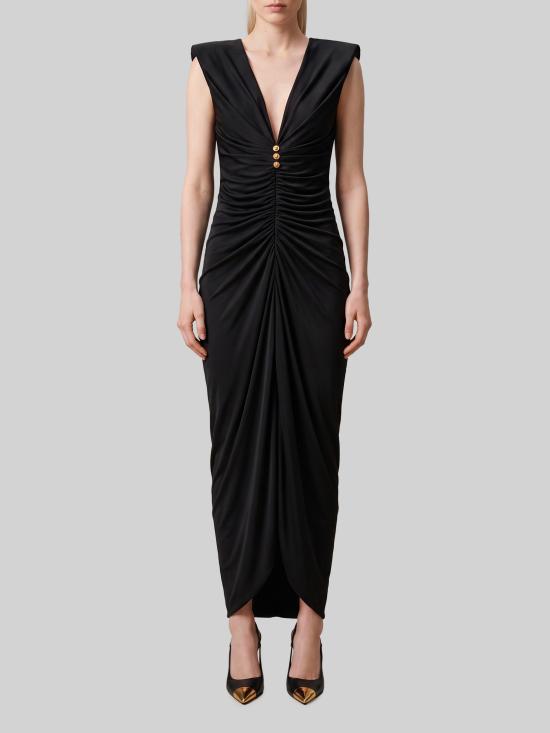 26FW 베르사체 미디 원피스 10267051A12497 1B000 BLACK
