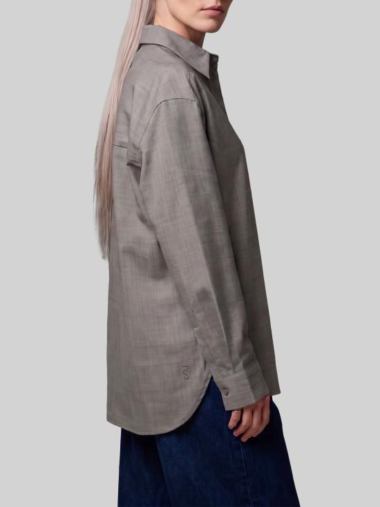 26FW 더프랭키샵 셔츠 CHFS22831987 LTM BROWN - THE FRANKIE SHOP