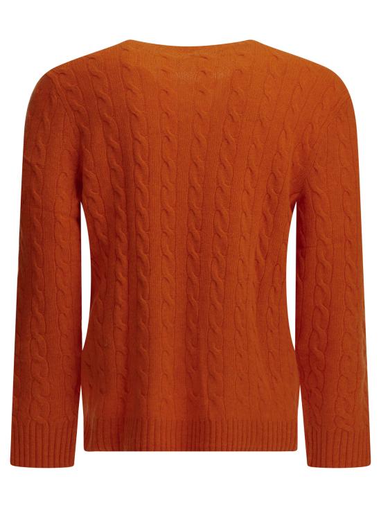 26FW 폴로 랄프로렌 케이블 니트 스웨터 710876762500ORANGEJASPERHEATHER - POLO RALPH LAUREN