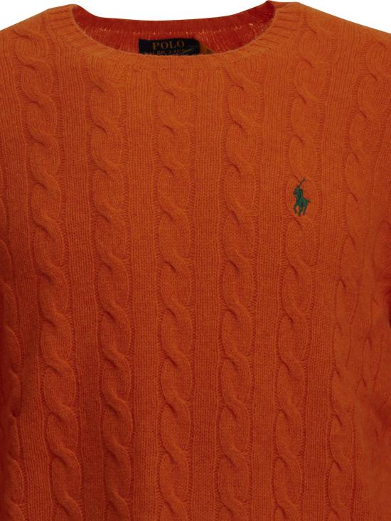 26FW 폴로 랄프로렌 케이블 니트 스웨터 710876762500ORANGEJASPERHEATHER - POLO RALPH LAUREN