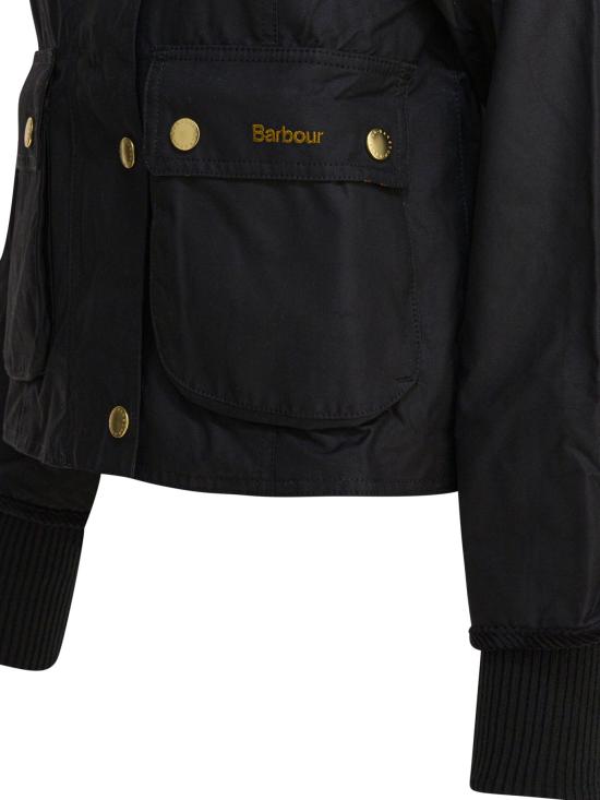 26FW 바버 크롭드 비드넬 왁스 재킷 LWX1403LWXBK71 BLACK - BARBOUR