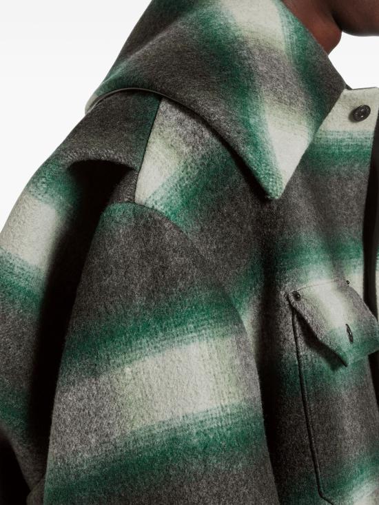 26FW 발렌시아가 워크웨어 코쿤 아우터웨어 A009IUTUU57 3010 GREEN - BALENCIAGA