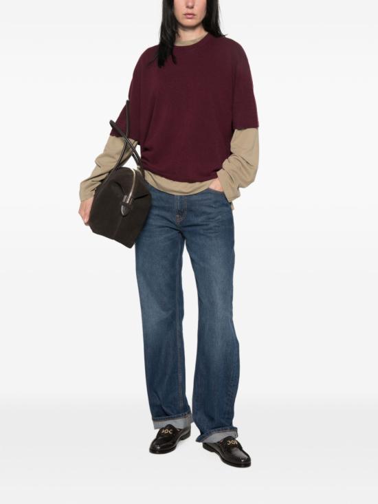 26FW 소프트 고트 반팔 티셔츠 2450112076BORDEAUX - SOFT GOAT