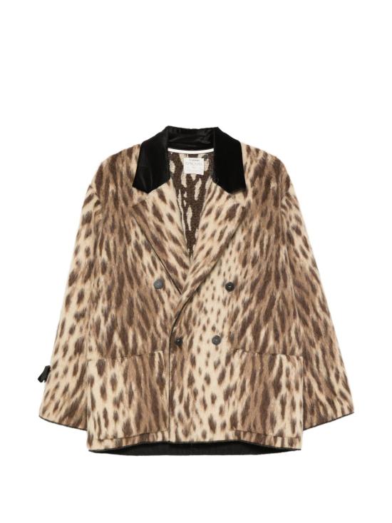 26FW 포르테포르테 자켓 15303MYCOATGOLD LEOPARD PRINT