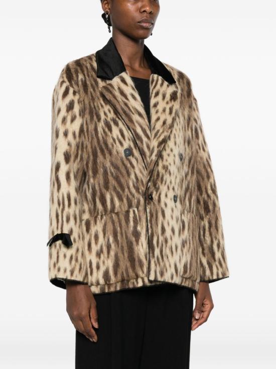 26FW 포르테포르테 자켓 15303MYCOATGOLD LEOPARD PRINT - FORTE FORTE