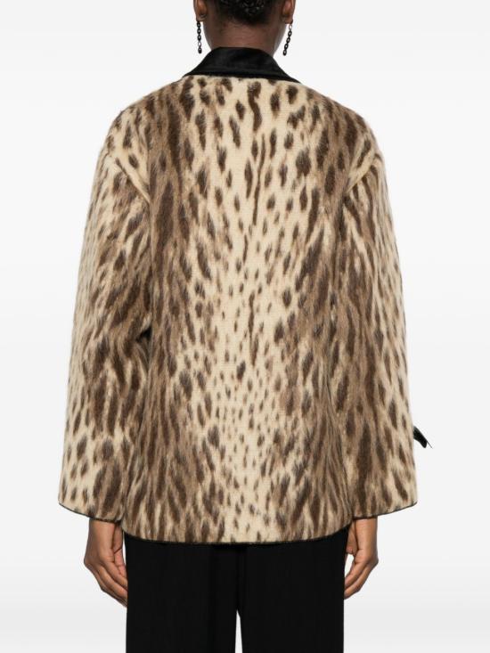 26FW 포르테포르테 자켓 15303MYCOATGOLD LEOPARD PRINT - FORTE FORTE