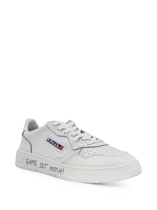 26FW 오트리 메달리스트 로우 레더 스니커즈 AULWML08 WHITE - AUTRY