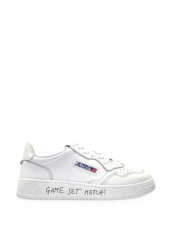 26FW 오트리 메달리스트 로우 레더 스니커즈 AULWML08 WHITE