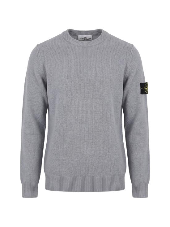 26FW 스톤 아일랜드 램스울 립드 트림 레귤러 핏 크루넥 점퍼 L2S155100072S00A3V0049 GREY