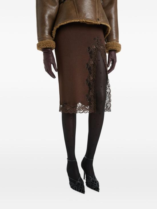 26FW 발망 스커트 SK0000000082A91 BROWN - BALMAIN