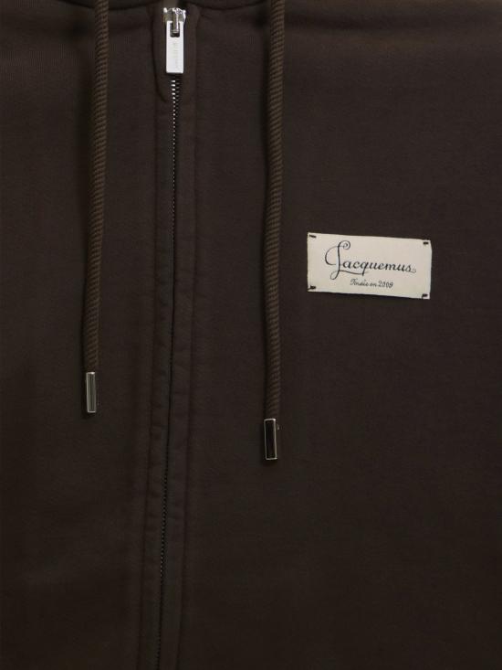 26FW 자크뮈스 후드 티셔츠 HOU00314AJ00325 881 DARK BROWN - JACQUEMUS