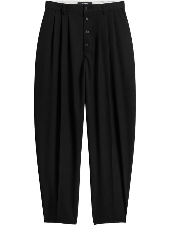 26FW 자크뮈스 스트레이트 팬츠 25EPAM00133AW00 990 BLACK