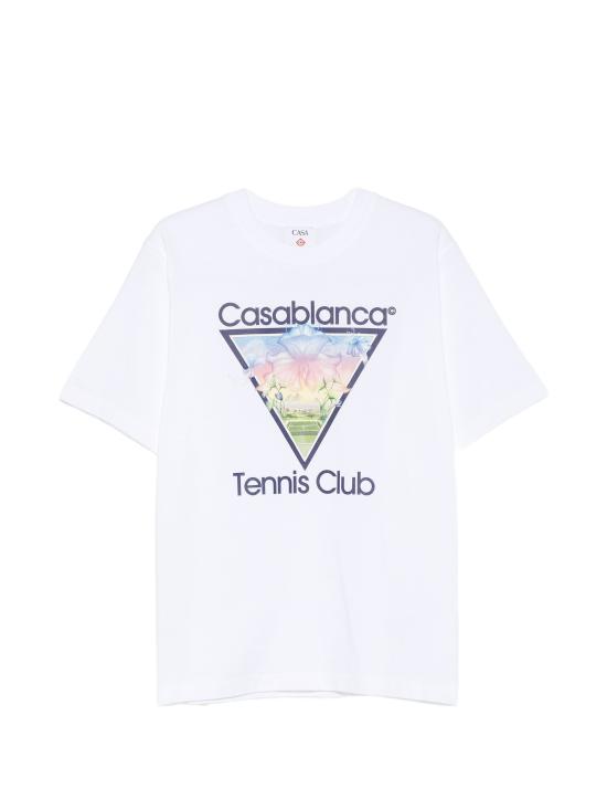 26FW 카사블랑카 반팔 티셔츠 MAW26JTS00106 WHITE
