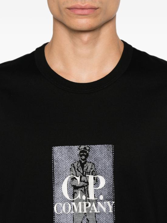 26FW 씨피 컴퍼니 반팔 티셔츠 21CMTS158A110580W 999 BLACK - C.P. COMPANY
