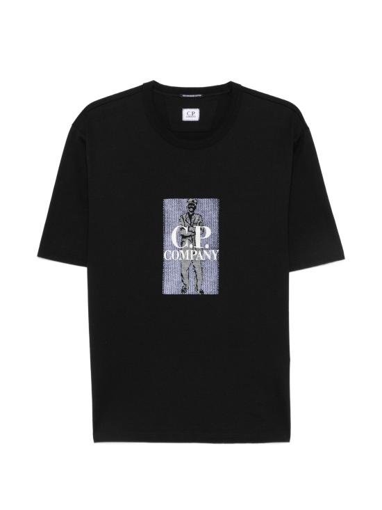 26FW 씨피 컴퍼니 반팔 티셔츠 21CMTS158A110580W 999 BLACK