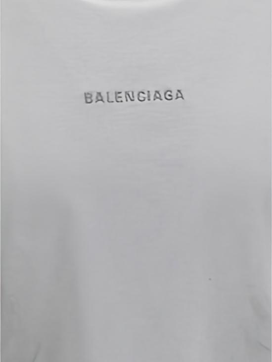 26SS 발렌시아가 백 미디엄 핏 티셔츠 764235TTVF9 9243 BLNCGGRY - BALENCIAGA