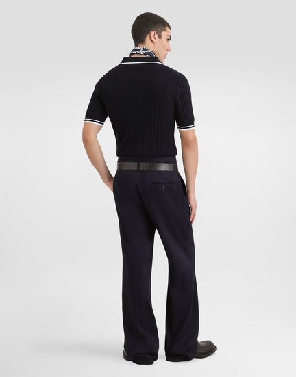26FW 돌체앤가바나 폴로 티셔츠 GXZCMZJBCK8 B0789 BLUBIANCO - DOLCE & GABBANA