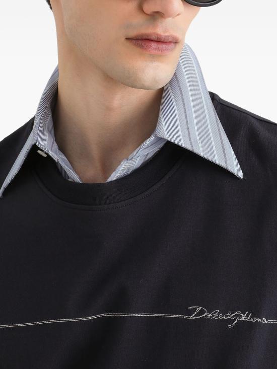 26FW 돌체앤가바나 반팔 티셔츠 G8PN9ZG7P9N B0665 BLUSCURISM - DOLCE & GABBANA