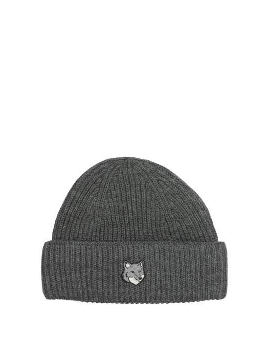 26FW 메종키츠네 폭스 헤드 라지 비니 PM06112KT1022H170 GREY