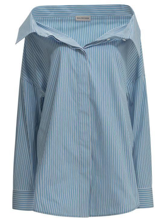26FW 발렌시아가 셔츠 A009OOTUM284202 LIGHT BLUE